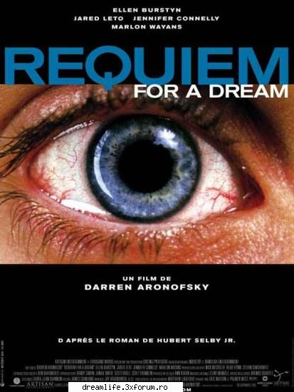 care e a vazut requiem for a dream> uitati-va macar ascultati coloana sonora .... orcum e super tare